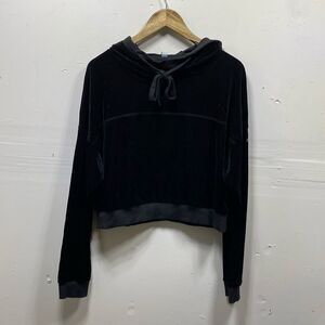 Alo Yoga Velvet Crop Length Hoodie Medium